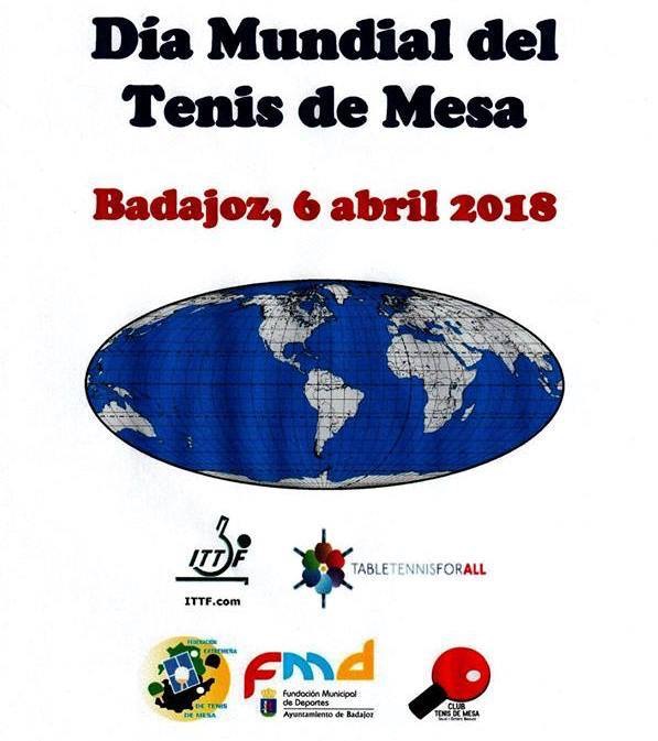 Día Mundial del tenis de mesa en Badajoz