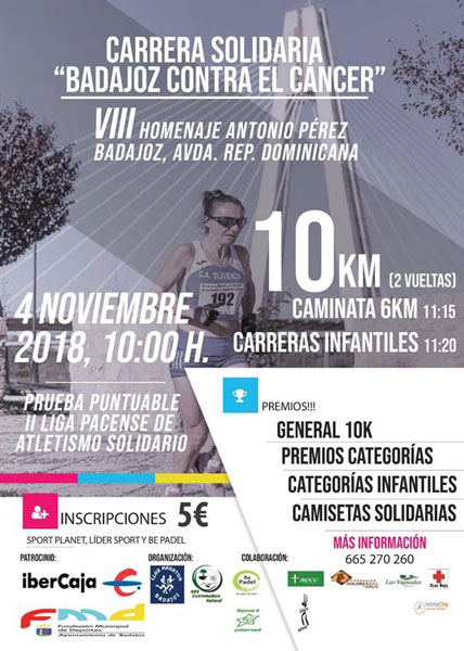 Carrera solidaria contra el Cáncer en Badajoz